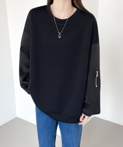 「ABITOKYO」 長袖カットソー L ブラック レディース_画像5