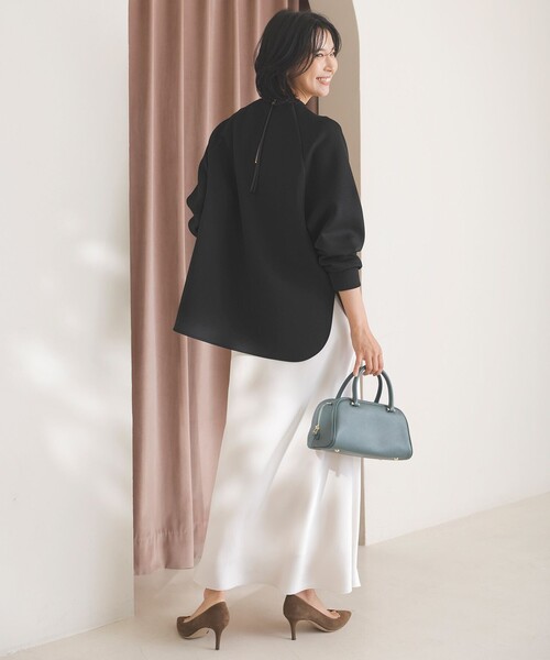 「UNFILO」 フレアスカート X-LARGE ネイビー レディース_画像4