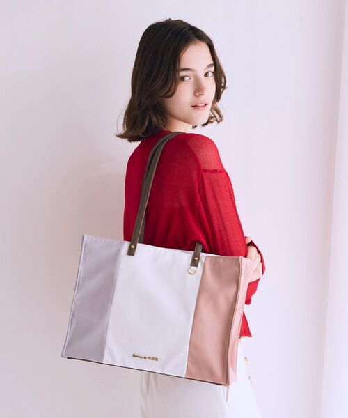 Maison de FLEUR（メゾンドフルール） トートバッグ トリコロール