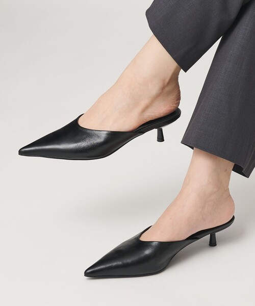 ユナイテッドアローズ　ミュール　未使用品 BEAUTY＆YOUTH UNITED ARROWS サンダル ミュール レザー ポインテッド