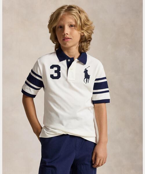 ジャンプライズ ポロシャツとメッシュのロンティのセット売り Polo Ralph Lauren Childrenswear ラルフローレン ポロシャツ Big Pony