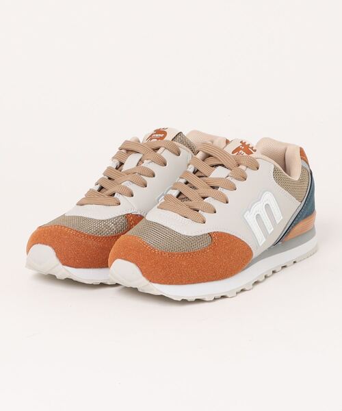 「moz」 ローカットスニーカー 24.0cm オレンジ レディース_画像6
