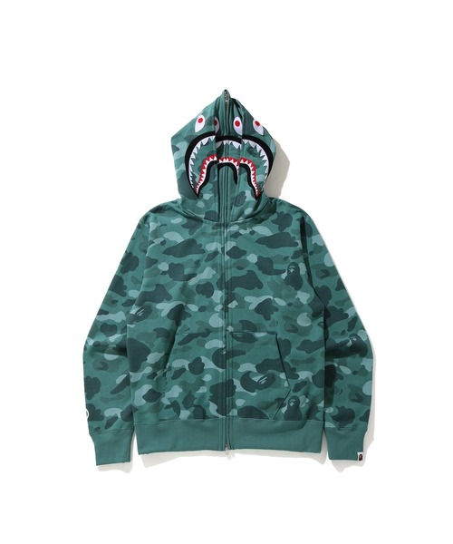 A BATHING APE（アベイシングエイプ） パーカー COLOR CAMO SHARK WIDE