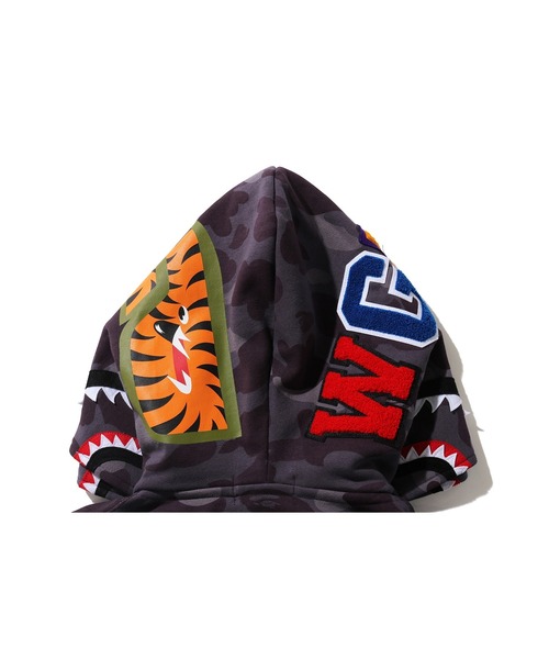 A BATHING APE（アベイシングエイプ） パーカー COLOR CAMO SHARK WIDE