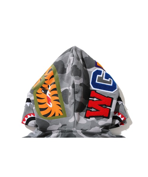 A BATHING APE（アベイシングエイプ） パーカー COLOR CAMO SHARK WIDE