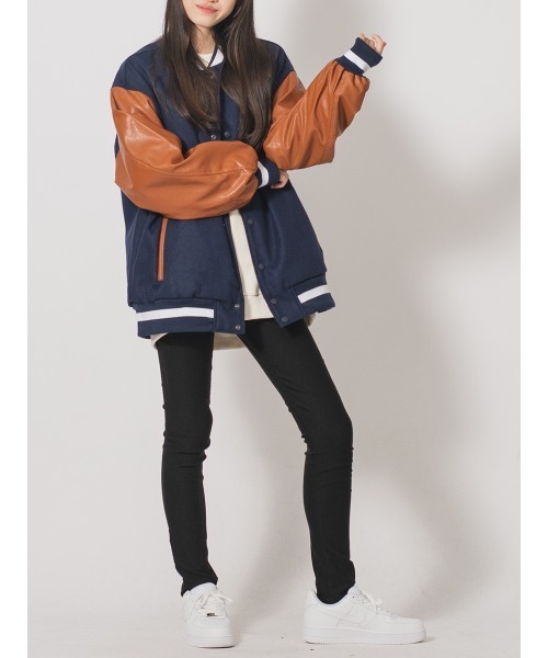 RE730 スタジャン 「RE730」ソリッドビッグシルエットスタジャン