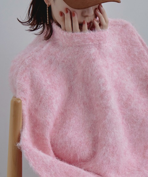 ニット セーター モヘアライクオーバーニットセーター レディース etoll. ニット セーター モヘアライクオーバーニットセーター