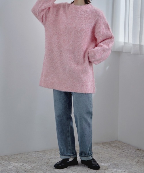 etoll.（エトル） ニット セーター モヘアライクオーバーニット