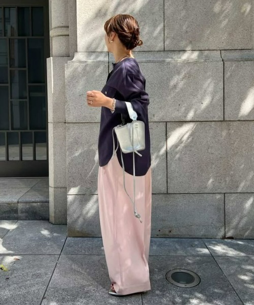 CHIC STYLE（シックスタイル） ブラウス シャツ 衿リブブラウス