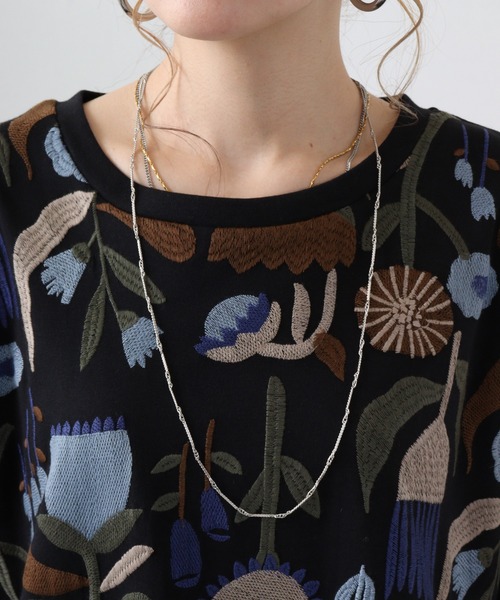 tシャツ EMAGO お花全面刺繍Ｔ レディース Emago tシャツ EMAGO 北欧花刺繍Tシャツ レディース : ZOZOTOWN