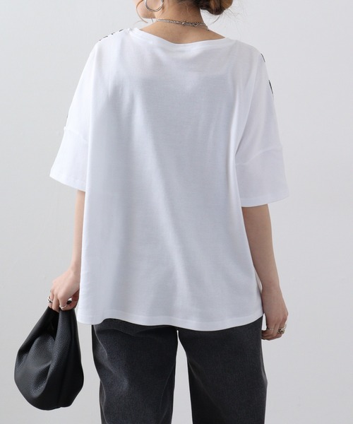 Emago tシャツ EMAGO 北欧花刺繍Tシャツ レディース : ZOZOTOWN