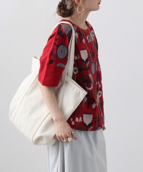 tシャツ EMAGO お花全面刺繍Ｔ レディース Emago tシャツ EMAGO 北欧花刺繍Tシャツ レディース : ZOZOTOWN