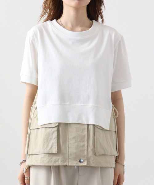 スマホショルダー tシャツ 半袖 A.N.L レイヤードプルオーバー