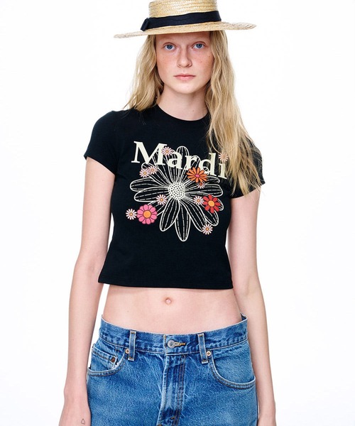 tシャツ Tシャツ レディース CROPPED TSHIRT FLOWERMARDI BLOSSOM｜zozo｜09