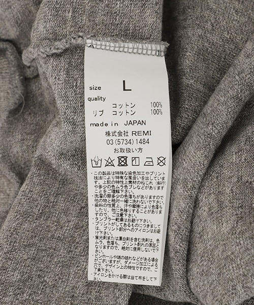 REMI RELIEF NAVY LABEL ポロシャツ / レミレリーフ ネイビー