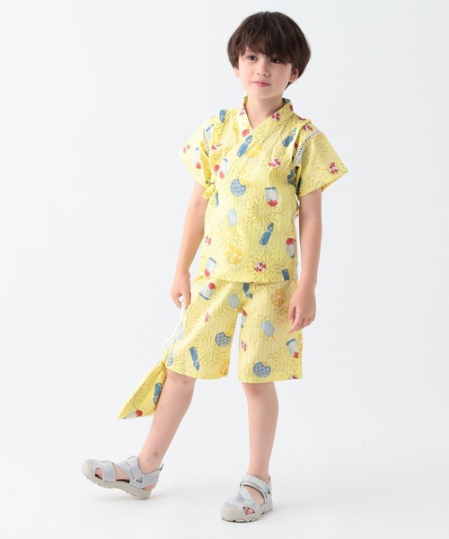 [REO]　FLOWER 90-110cm キッズ浴衣 ベビー浴衣 甚平 浴衣・甚平これくしょん2024 - RIO KIDS | 子供服ベビー服 リオ