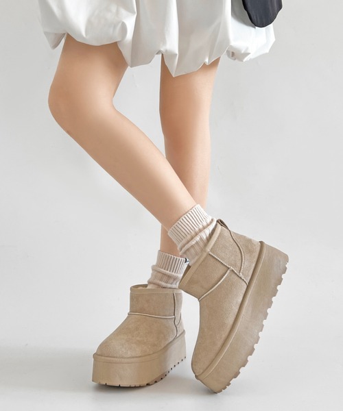 Shoes in Closet（シュークロ） ブーツ 「新色追加」軽量厚底