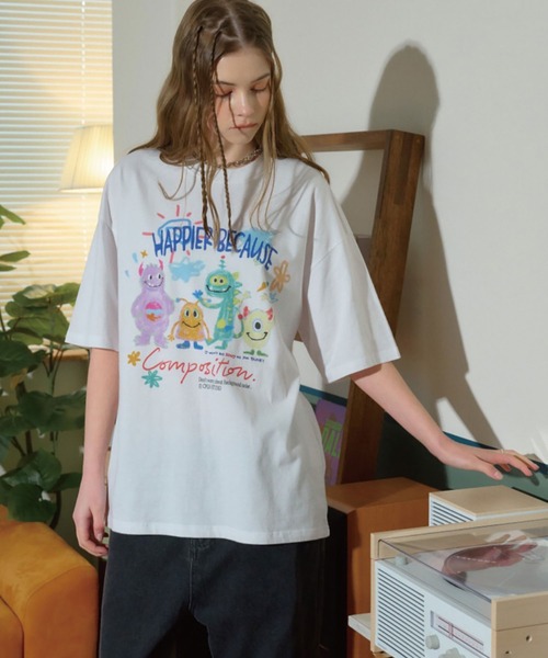 Tシャツ・カットソー [CPGN STUDIO]HAPPY DAY TEE CPGN STUDIO】24SS☆ Happy Day Pigment Short Sleeve Tee (CPGN