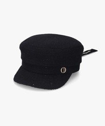 シャポードオー キャスケット Chapeau d' O ラビットファー フェルト Chapeau d' O 帽子 キャスケット Back Ribbon Marine Cas