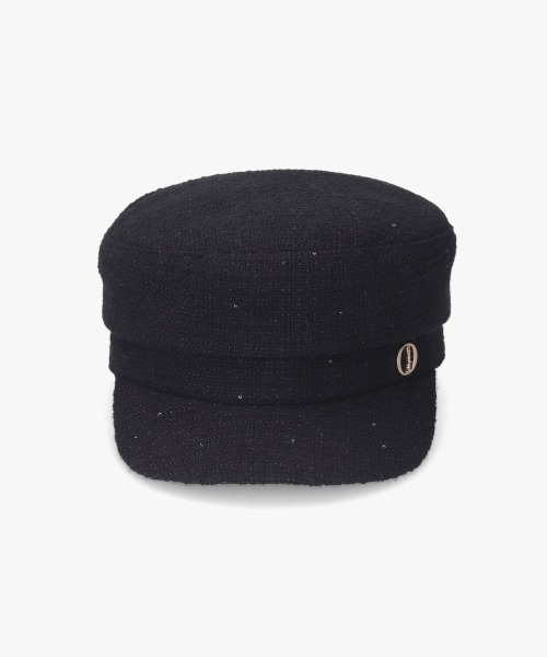 Chapeau d' O 帽子 キャスケット Back Ribbon Marine Cas