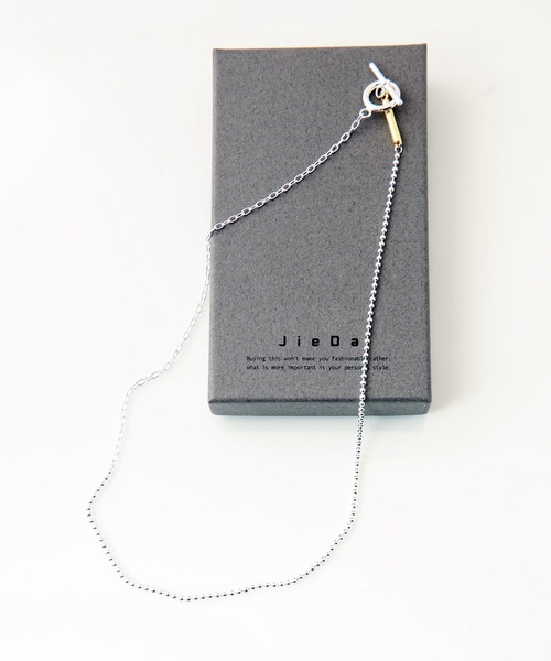JieDa ネックレス 925 SILVER BALL SWITCHING NECKLACE メンズ 