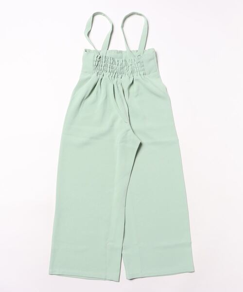 ELFSACK キュート ハイウエスト ショルダー付 ロング パンツ ルエレ Louere Louere ハイウエストタックパンツ （ベージュ