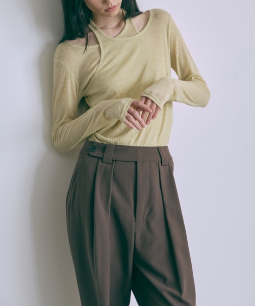 EN NEUME ワイドパンツ パンツ Barrel Leg Pants レディース