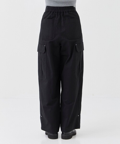 UNITED TOKYO コレクションライン ブラックカーゴパンツ マイクロスエード カーゴパンツ(1 BLACK): : メンズ｜UNITED
