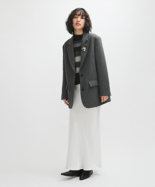 adam et rope ボーダー ニット ADAM ET ROPE' ニット セーター ミックスヤーンボーダーニット