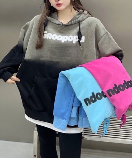 パーカー 「選べるアソート」グラデーションロゴ入りパーカー レディース メンズ | CREARE -LINO- | 02