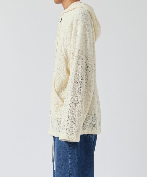 PUBLIC TOKYO（パブリックトウキョウ） パーカー コットンレースジップ