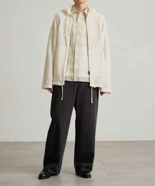 PUBLIC TOKYO（パブリックトウキョウ） パーカー コットンレースジップ