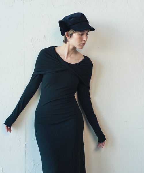 オンラインアウトレット ORIENT MILLINERY 2WAYニットワンピース