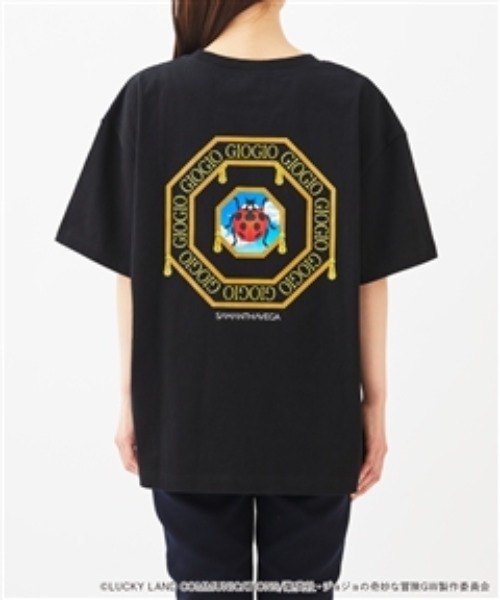 新品:ジョジョの奇妙な冒険「黄金の風●ロゴ入りプリントTシャツ」 新品:ジョジョの奇妙な冒険「黄金の風○ロゴ入りプリントTシャツ
