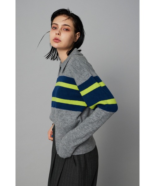 ニット セーター Border knit tops　　ボーダーニットトップス レディース HeRIN.CYE ニット セーター Border knit tops ボーダーニット