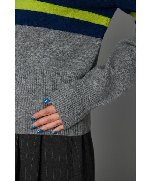 ニット セーター Border knit tops　　ボーダーニットトップス レディース HeRIN.CYE ニット セーター Border knit tops ボーダーニット