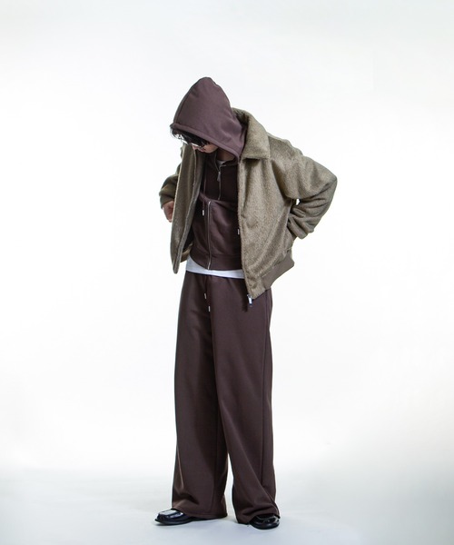 ZIP FIVE -White Line- ブルゾン アウター 「White Line」 シャギー ZIP FIVE -White Line- ブルゾン アウター 「White Line」 シャギー