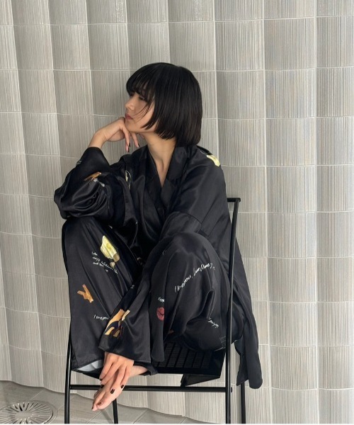 Ameri（アメリ） パジャマ ルームウェア LITTLE FUNNY FACE ROOM WEAR