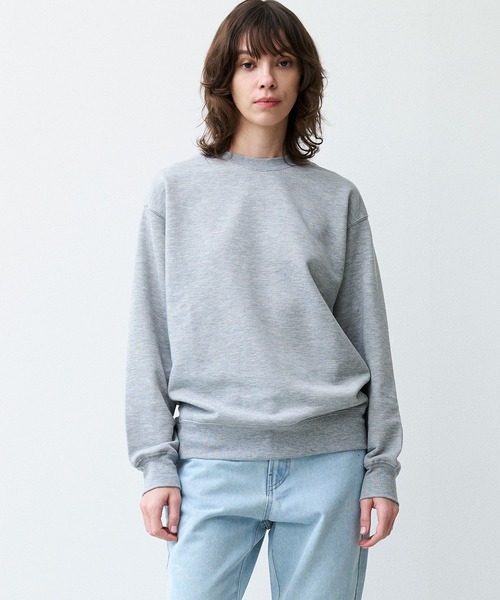 tシャツ 裏毛クルーネックプルオーバー レディース