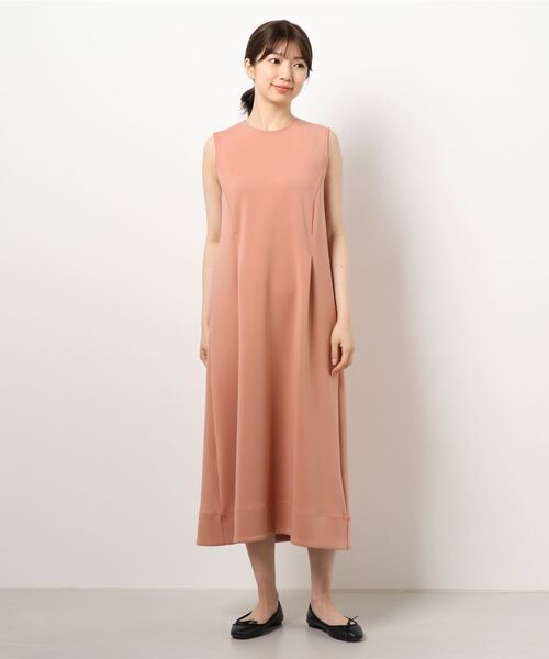LANVINノースリーブワンピース LANVIN en Bleu 「LANVIN Bleu」 ノースリーブワンピース 38