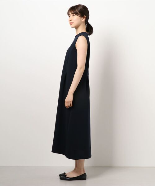 LANVINノースリーブワンピース LANVIN en Bleu 「LANVIN Bleu」 ノースリーブワンピース 38