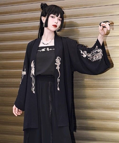 カーディガン A'GEM/9 × .kom 「古怪舎/グガイシャ」 ロングカーディガン レディース メンズ A'gem 9 カーディガン A'GEM/9 × .kom 「古怪舎/グガイシャ