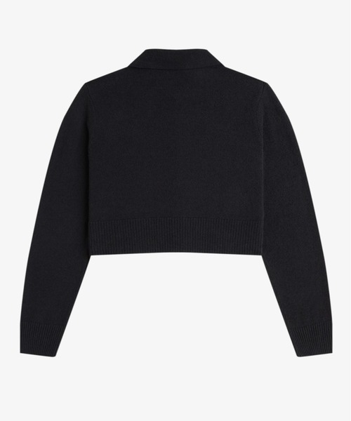 フレッドペリー Zip-Through Cardigan Zip-Through Cardigan - Black | Women's Knitwear | Cardigans