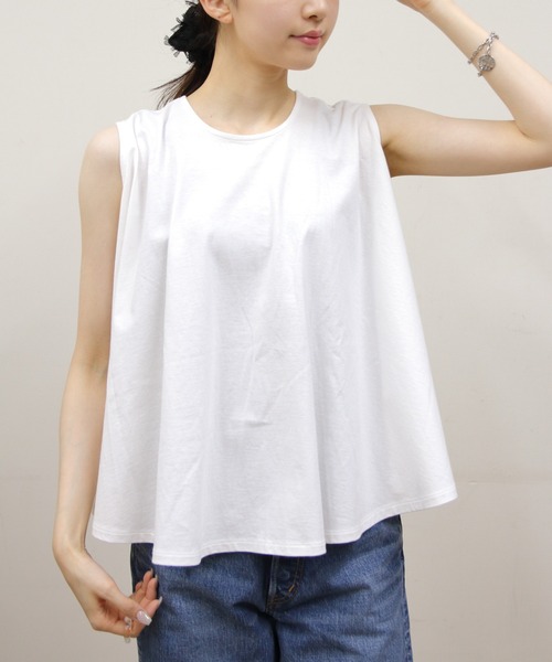 ブラウス シャツ ORCIVAL/オーシバル　スリーブレスブラウス　SLEEVELESS BLOUSE　OR-C0422 OEJ レディース ORCIVAL ブラウス シャツ ORCIVAL/オーシバル スリーブレス