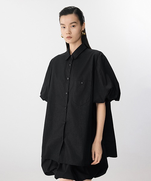 ブラウス シャツ Airy Ballon-sleeve Shirt / エアリーバルーンスリーブシャツ レディース JNBY ブラウス シャツ Airy Ballon-sleeve Shirt / エアリー