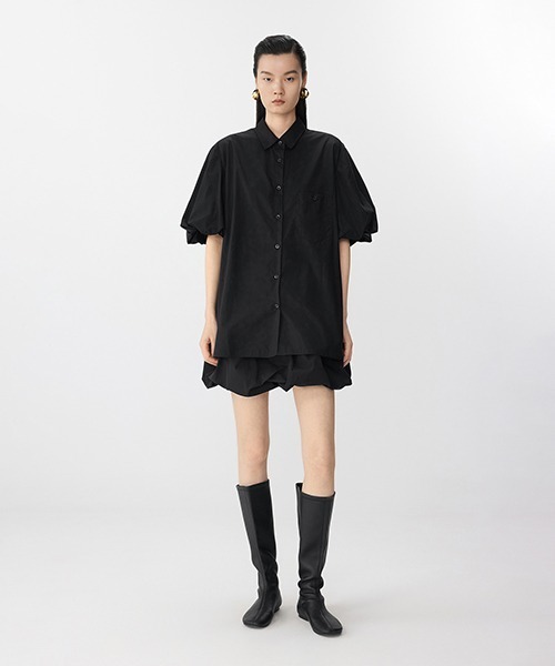 ブラウス シャツ Airy Ballon-sleeve Shirt / エアリーバルーンスリーブシャツ レディース JNBY ブラウス シャツ Airy Ballon-sleeve Shirt / エアリー