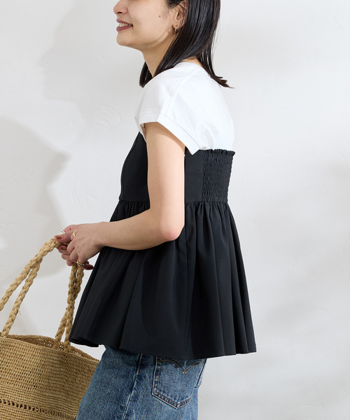 「JOURNAL STANDARD」 半袖ブラウス FREE ブラック レディース JOURNAL STANDARD 「JOURNAL STANDARD」 半袖ブラウス FREE