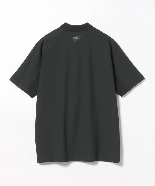 BEAMS GOLF tシャツ ORANGE LABEL / 切替メッシュ モックネック