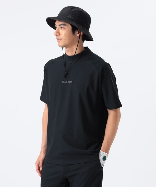 【美品】BEAMS GOLF メッシュ モックネックシャツ BEAMS GOLF tシャツ ORANGE LABEL / 切替メッシュ モックネック