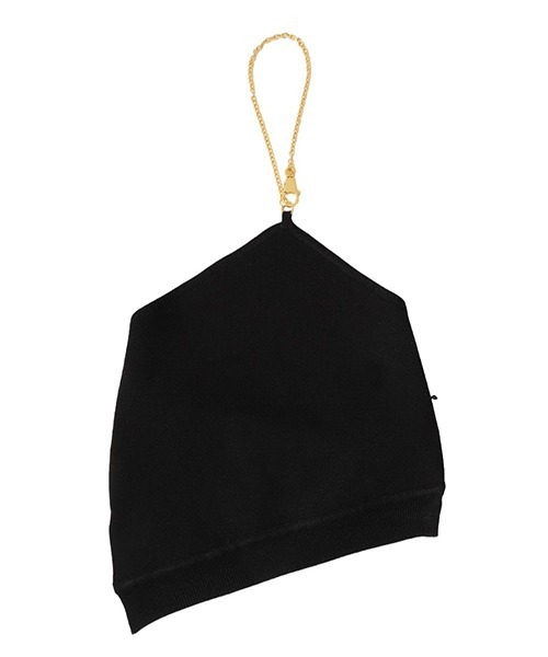 rokh tシャツ Rokh / ロク：CHAIN HALTER NECK KNIT TOP WITH